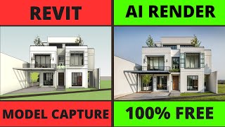 How to Render a Revit Model Using AI  100 Free [upl. by Sevy901]