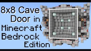 DoubleSided 8x8 Cave Door in Minecraft Bedrock Edition [upl. by Assille368]