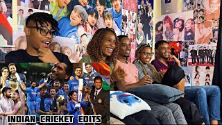 Africans React to Indian Cricket Edits Compilation for Africanreactss For the First time [upl. by Rock]