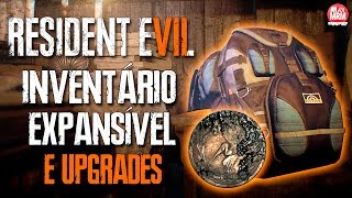 Resident Evil 7  INVENTÁRIO EXPANSÍVEL e UPGRADES  Para que serve a Moeda Antiga [upl. by Aiderfla]