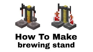 how to make a brewing stand in minecraft [upl. by Anivahs]