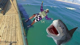 Playing As A SHARK ONLINE  GTA 5 THUG LIFE 271 [upl. by Carly]