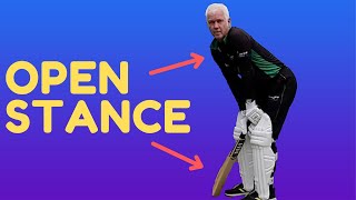 Correct Batting Stance Facing Pace amp Spin In Cricket  Gary Palmer Open Stance Coaching Masterclass [upl. by Adis]