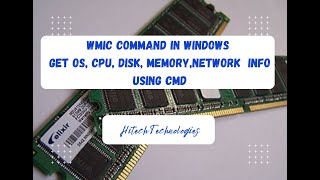 WMIC COMMAND  GET MEMORY OS SYSTEM HARDWARE DISK  NETWORK INSTALLED SOFTWARE INFORMATION [upl. by Renferd]