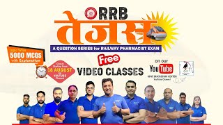 RAILWAY PHARMACIST MARATHON CLASSES  RRB TEJAS  RAILWAY PHARMACIST EXAM 2024 rrbpharmacistmcq 😍✍️ [upl. by Notyalc]