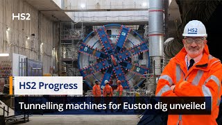 HS2 reveals two giant tunnelling machines preparing to dig Euston Tunnel [upl. by Pearson]