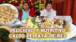 CALDO DE PATA DE RES  DELICIOSO Y NUTRITIVO  GASTRONÓMIA PERUANA [upl. by Cloots98]