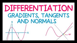 Differentiation Gradients Tangents and Normals [upl. by Elodea]