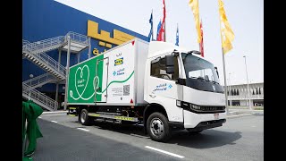 AlFuttaim IKEA paves the way for sustainable deliveries in the UAE with first electric truck [upl. by Alviani]