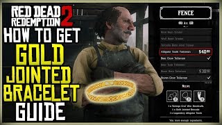 HOW TO GET THE GOLD JOINTED BRACELET FOR THE ALLIGATOR TOOTH TALISMAN  RED DEAD REDEMPTION 2 [upl. by Redla]