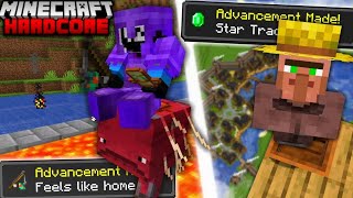 I Completed EVERY Advancement in Hardcore Minecraft [upl. by Riatsila]