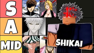 NEW Updated ShikaiBankai Tier List  Type Soul [upl. by Nessie]