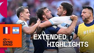 Ready for an Olympic quarterfinal  France v Argentina  HSBC SVNS Madrid Final  Highlights [upl. by Shaina]