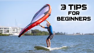 3 tips for beginner wing foilers [upl. by Hnad]