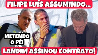 VAI ASSUMIR FILIPE LUÍS É A BOLA DA VEZ NO FLA LANDIM ASSINA… VENÊ SAI EM DEFESA “JORNALISTA” [upl. by Notfol]