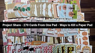 Project Share  270 Cards From One Pad [upl. by Lejeune713]