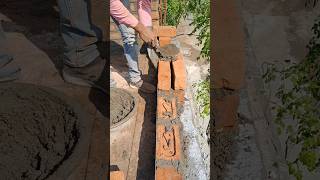 Brick Wall Design construction wall trending shorts brick ytshots civil [upl. by Acissev]