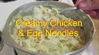 Recipe Creamy Chicken amp Egg Noodles [upl. by Eedebez585]