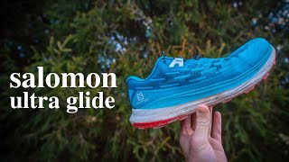 SALOMON ULTRA GLIDE  Long Term Trail Running Shoe Review [upl. by Eiznikcm]