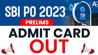 SBI PO Admit Card 2023 OUT  SBI PO Exam Date 2023  SBI PO Pre Admit Card 2023 [upl. by Derfiniw964]