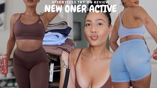 NEW ONER ACTIVE EFFORTLESS COLLECTION IS SHEER  NEW MATERIAL  NEW FIT ♡ UNSPONSORED TRY ON REVIEW [upl. by Allyce]