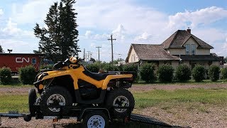 Quadding in Alberta  Iron Horse Trail  Smoky Lake to Spedden Alberta [upl. by Gracye]