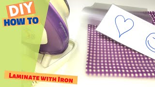 Laminate with Iron  How to laminate even without a laminator [upl. by Eicam]