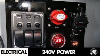 240v Power  Modcon Campers [upl. by Dnalrah]