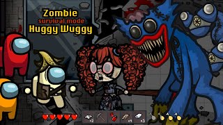 Huggy Wuggy vs New Crewmate 🛠 Survival Mode Among Us Zombie  Animation [upl. by Bobbette]