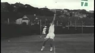 Trabert Serve SlowMo [upl. by Naivatco]