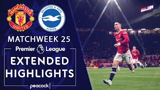 Manchester United v Brighton  PREMIER LEAGUE HIGHLIGHTS  2152022  NBC Sports [upl. by Bigner]