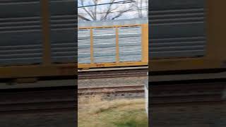 Nice Norfolk Southern 4654 Leading Auto Racks 11N Under 2 Bridges Hershey Pa [upl. by Ranson187]