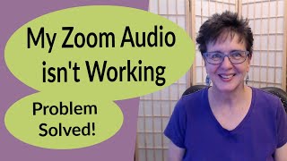 Zoom Audio Not Working  Easy Zoom Tutorial 2020 [upl. by Callas781]