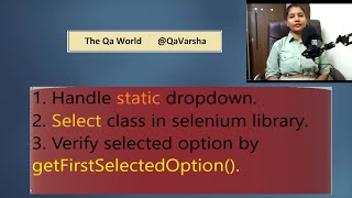 19 In हिन्दी Part1 How to select static dropdown in selenium Types of dropdowns on web page [upl. by Ynohtn834]