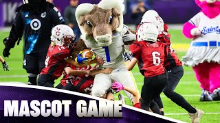 Mascot Game Gets CRAZY vs Peewee Football Team  Minnesota Vikings [upl. by Aronoel882]