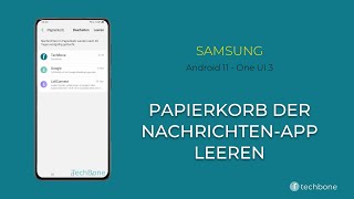 Papierkorb leeren NachrichtenApp  Samsung Android 11  One UI 3 [upl. by Gad528]