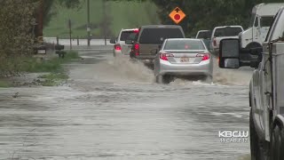 Russian River Rushes Toward Flood Stage [upl. by Adnileb]