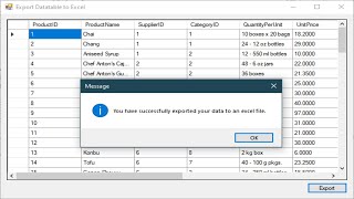 VBNET Tutorial  How to Export DataGridView to excel  FoxLearn [upl. by Ahseka]