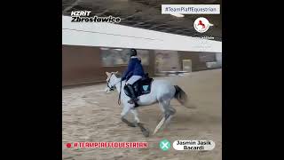 HZRiT Zbrosławice 😎👍💪➡ Jasmin Jasik i Bacardi konkurs 50 cm 👍💪👉 😀 teampiaffequestrian konie horse [upl. by Feliks]