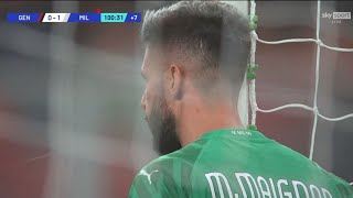 GIROUD DA PORTIERE SALVA IL MILAN‼😱 GENOAMILAN 01 [upl. by Ruperto711]