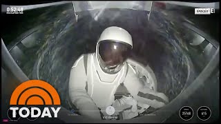 Watch Polaris Dawn crew performs first allcivilian spacewalk [upl. by Bayard]