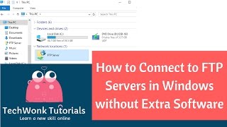 How To Connect To Any FTP Servers Without Using Any Software [upl. by Anoif]