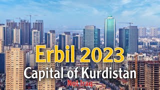 Erbil city 😮 The newest look of the city towers Not❌Iraq erbil hawler kurdistan 2023 اربیل [upl. by Tynan]