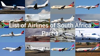 List of Airlines of South Africa  Part 1  Aviation BD [upl. by Ocirema]