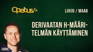 Derivaatan hmääritelmän käyttäminen [upl. by Annelise]