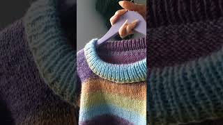 Handmade sweater ✿ knitting [upl. by Ahsitan]