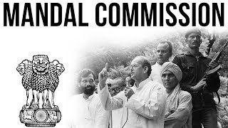 Mandal Commission or Backward Class Commission of 1979 What was its mandate amp recommendations [upl. by Burrows808]