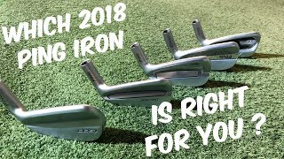 Ping G400 vs G700 vs i BLADE vs i210 vs i500 the 2018 line up FULL RANGE REVIEW [upl. by Eirojram]