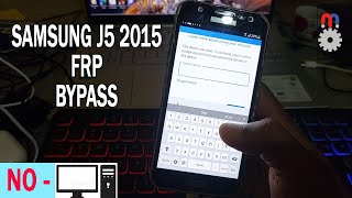 Frp bypass Samsung Galaxy J5 2015 J500F [upl. by Ahsined]