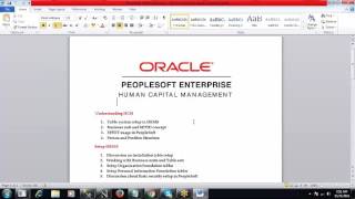 Peoplesoft HR Training Tutorials for Beginners [upl. by Llertnek]